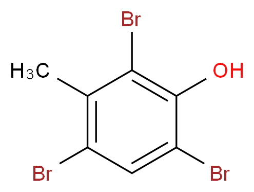 2,4,6-三溴-3-甲基苯酚_分子结构_CAS_4619-74-3)