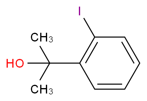 2-(2-Iodophenyl)propan-2-ol_分子结构_CAS_69352-05-2)