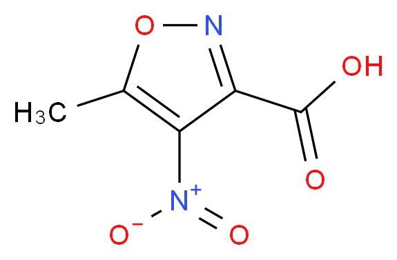 5-methyl-4-nitro-1,2-oxazole-3-carboxylic acid_分子结构_CAS_960225-75-6