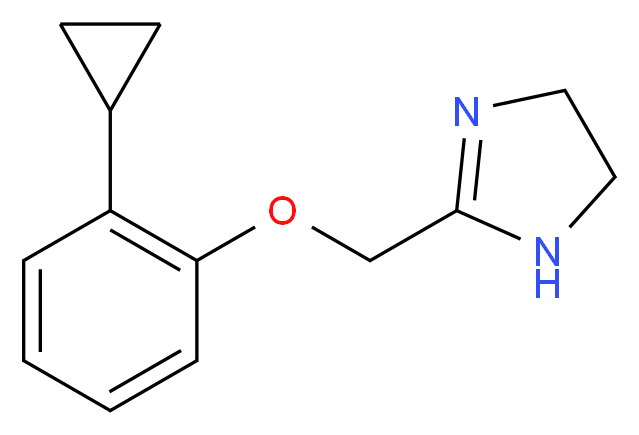 2-(2-cyclopropylphenoxymethyl)-4,5-dihydro-1H-imidazole_分子结构_CAS_59939-16-1