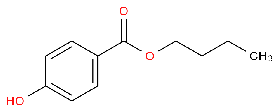 对羟基苯甲酸正丁酯_分子结构_CAS_94-26-8)