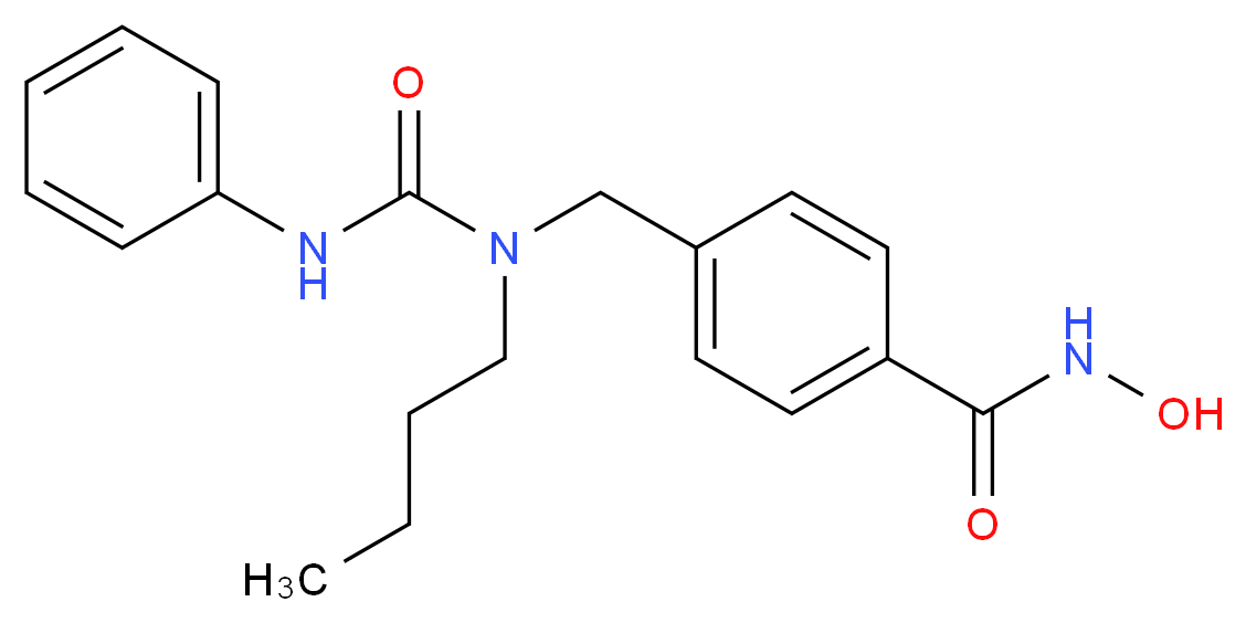 4-{[butyl(phenylcarbamoyl)amino]methyl}-N-hydroxybenzamide_分子结构_CAS_1403783-31-2