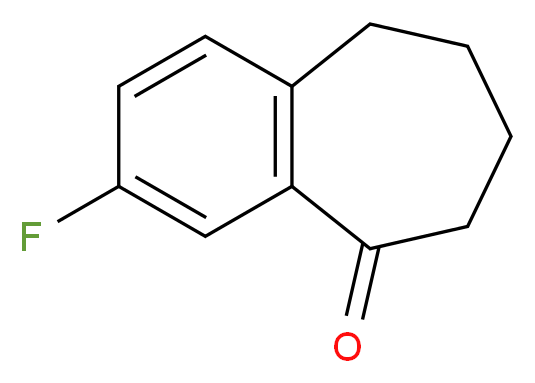 3-fluoro-6,7,8,9-tetrahydro-5H-benzo[7]annulen-5-one_分子结构_CAS_24484-21-7