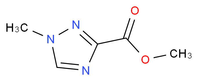 methyl 1-methyl-1H-1,2,4-triazole-3-carboxylate_分子结构_CAS_57031-66-0