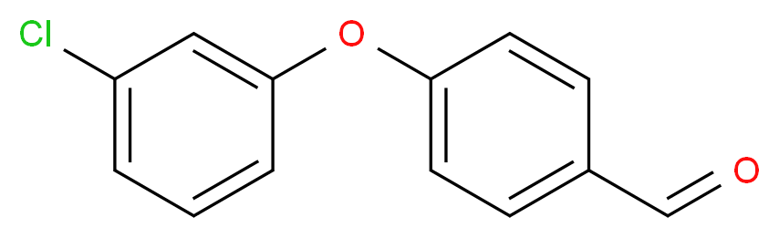 4-(3-氯苯氧基)苯甲醛_分子结构_CAS_164522-90-1)