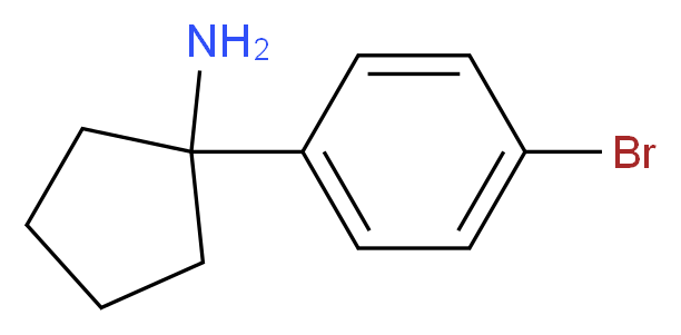 1-(4-bromophenyl)cyclopentan-1-amine_分子结构_CAS_1094341-13-5