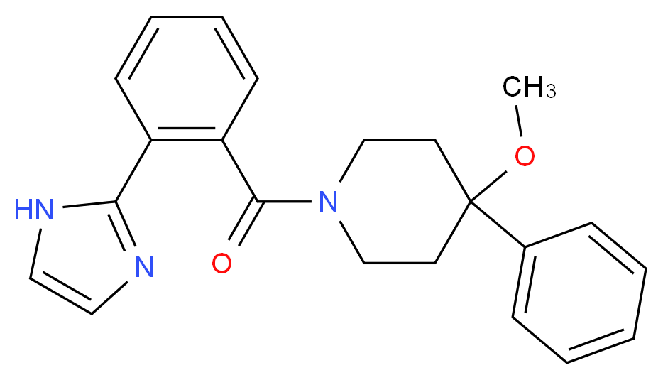 1-[2-(1H-imidazol-2-yl)benzoyl]-4-methoxy-4-phenylpiperidine_分子结构_CAS_)