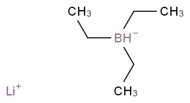 三乙基硼氢化锂, 1M THF溶液_分子结构_CAS_22560-16-3)