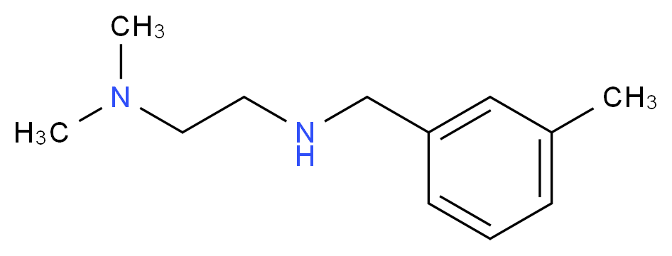 [2-(dimethylamino)ethyl][(3-methylphenyl)methyl]amine_分子结构_CAS_)