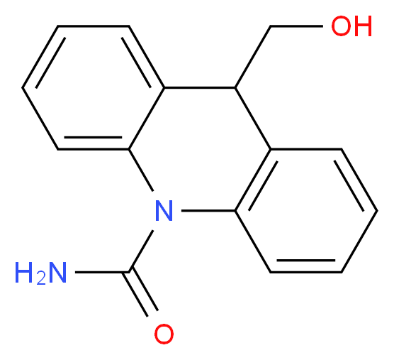 9-(hydroxymethyl)-9,10-dihydroacridine-10-carboxamide_分子结构_CAS_68011-71-2