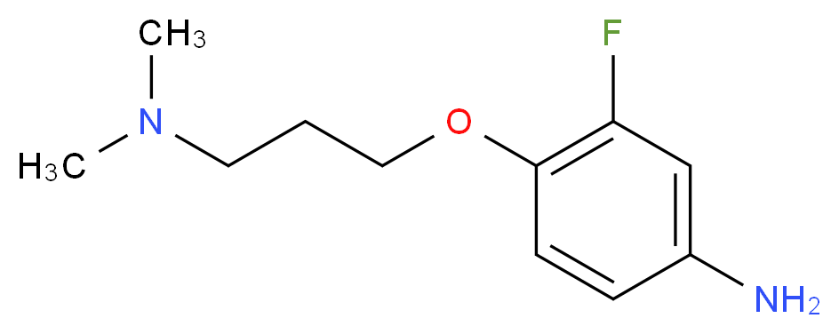 4-[3-(dimethylamino)propoxy]-3-fluoroaniline_分子结构_CAS_221199-31-1