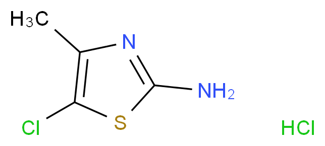 5-chloro-4-methyl-1,3-thiazol-2-amine hydrochloride_分子结构_CAS_42212-83-9