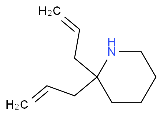 2,2-bis(prop-2-en-1-yl)piperidine_分子结构_CAS_91355-50-9