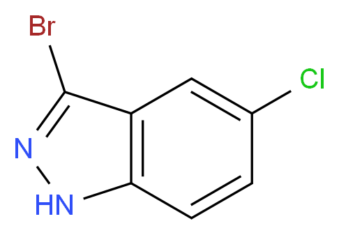 3-Bromo-5-chloro-1H-indazole_分子结构_CAS_)