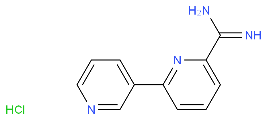 [2,3'-Bipyridine]-6-carboxiMidaMide hydrochloride_分子结构_CAS_1179359-85-3)