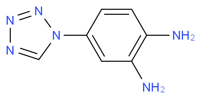 4-(1H-tetrazol-1-yl)-1,2-benzenediamine_分子结构_CAS_944663-31-4)