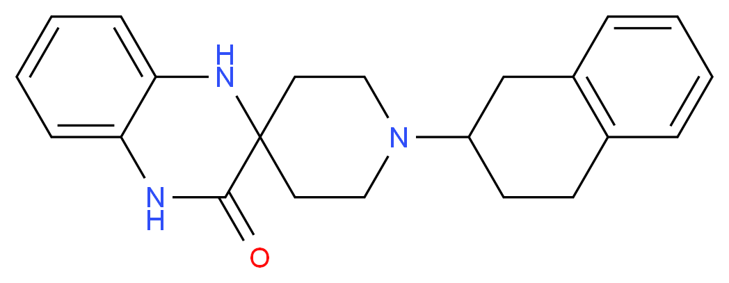 1-(1,2,3,4-tetrahydro-2-naphthalenyl)-1',4'-dihydro-3'H-spiro[piperidine-4,2'-quinoxalin]-3'-one_分子结构_CAS_)