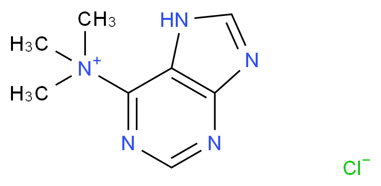 N,N,N-trimethyl-7H-purin-6-aminium chloride_分子结构_CAS_13020-83-2