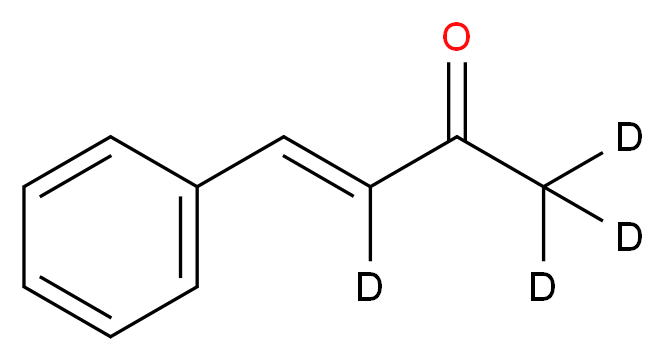 (3E)-4-phenyl(1,1,1,3-<sup>2</sup>H<sub>4</sub>)but-3-en-2-one_分子结构_CAS_130208-38-7