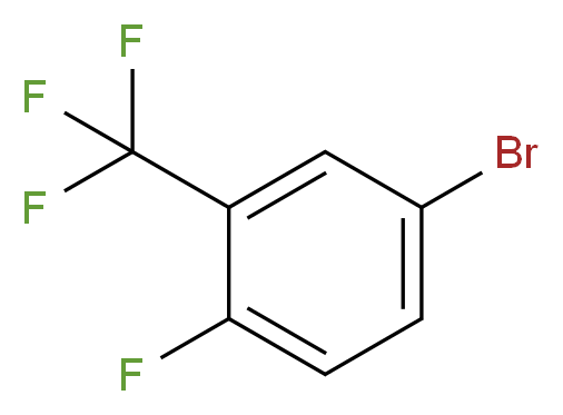 5-Bromo-2-fluorobenzotrifluoride 97%_分子结构_CAS_393-37-3)