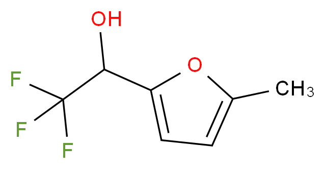 2,2,2-trifluoro-1-(5-methylfuran-2-yl)ethan-1-ol_分子结构_CAS_862158-19-8