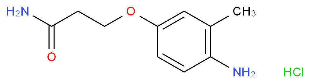 3-(4-amino-3-methylphenoxy)propanamide hydrochloride_分子结构_CAS_)