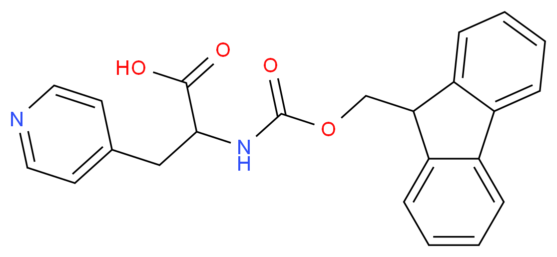 FMOC-DL-4-pyridylalanine_分子结构_CAS_746672-87-7)