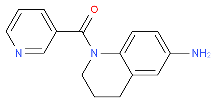 6-Amino-1-(pyridin-3-ylcarbonyl)-1,2,3,4-tetrahydroquinoline_分子结构_CAS_)