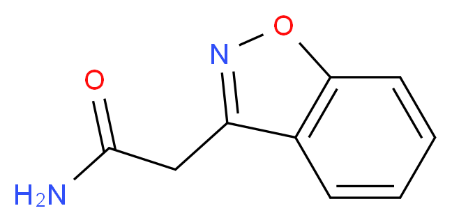 2-(1,2-benzoxazol-3-yl)acetamide_分子结构_CAS_)