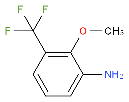 2-methoxy-3-(trifluoromethyl)aniline_分子结构_CAS_634187-08-9