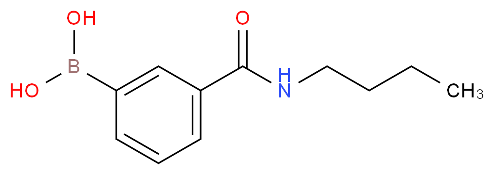 [3-(butylcarbamoyl)phenyl]boronic acid_分子结构_CAS_397843-70-8