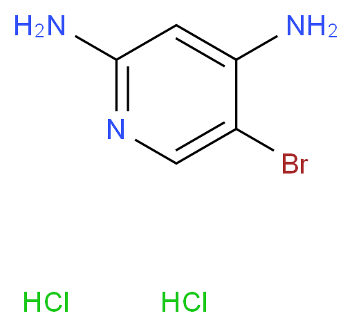 5-bromopyridine-2,4-diamine dihydrochloride_分子结构_CAS_1241726-02-2