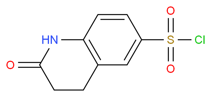 2-oxo-1,2,3,4-tetrahydro-6-quinolinesulfonyl chloride_分子结构_CAS_66657-42-9)