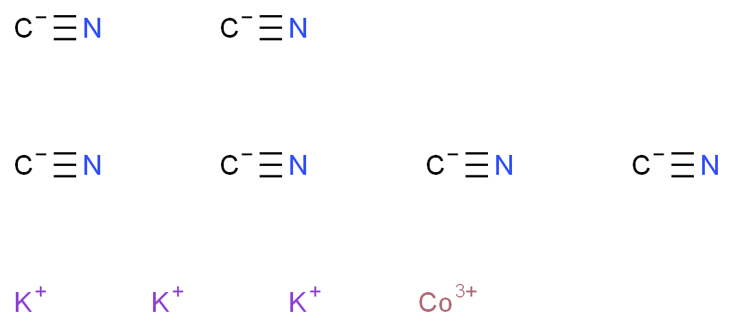 POTASSIUM COBALTICYANIDE_分子结构_CAS_13963-58-1)