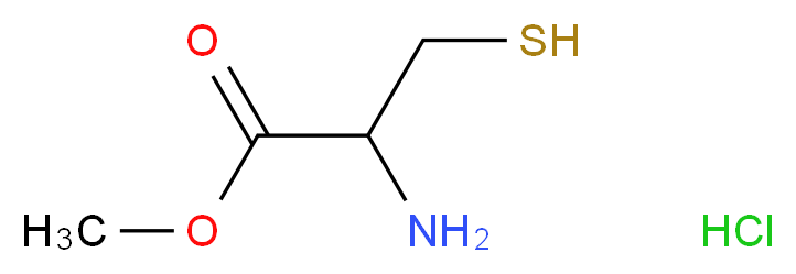 methyl 2-amino-3-sulfanylpropanoate hydrochloride_分子结构_CAS_70361-61-4