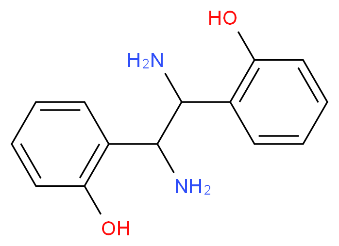 2,2'-(1,2-diaminoethane-1,2-diyl)diphenol_分子结构_CAS_51208-45-8)