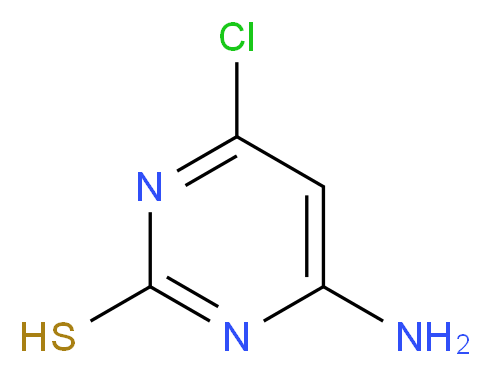 4-amino-6-chloropyrimidine-2-thiol_分子结构_CAS_116230-29-6