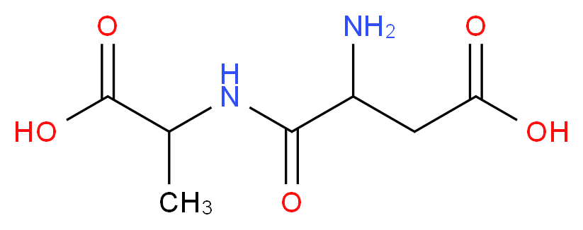 3-amino-3-[(1-carboxyethyl)carbamoyl]propanoic acid_分子结构_CAS_13433-02-8