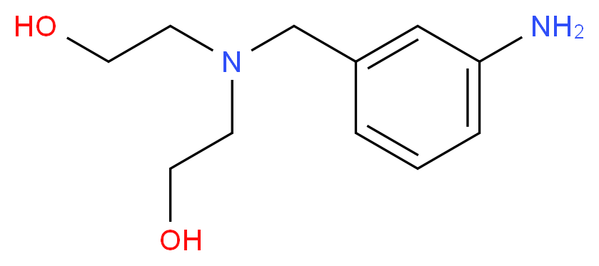 2-[(3-Amino-benzyl)-(2-hydroxy-ethyl)-amino]-ethanol_分子结构_CAS_)