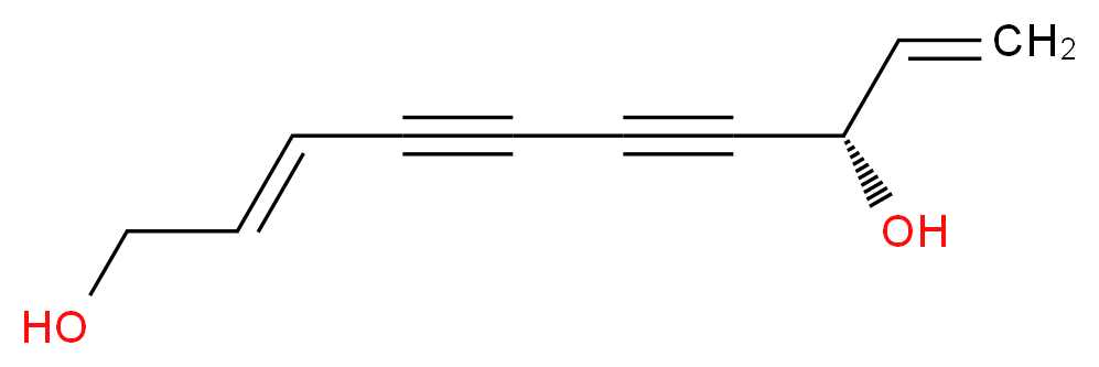 (2E,8S)-deca-2,9-dien-4,6-diyne-1,8-diol_分子结构_CAS_931114-98-6