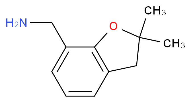7-(Aminomethyl)-2,3-dihydro-2,2-dimethylbenzofuran 97%_分子结构_CAS_868755-44-6)