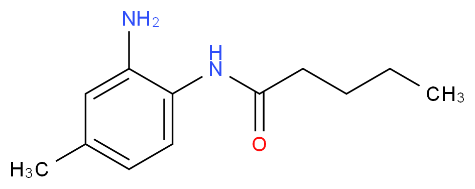 N-(2-amino-4-methylphenyl)pentanamide_分子结构_CAS_133085-62-8)