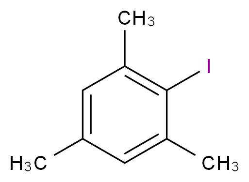 2-iodo-1,3,5-trimethylbenzene_分子结构_CAS_4028-63-1