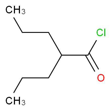 2,2-二-正丙基乙酰基氯_分子结构_CAS_2936-08-5)