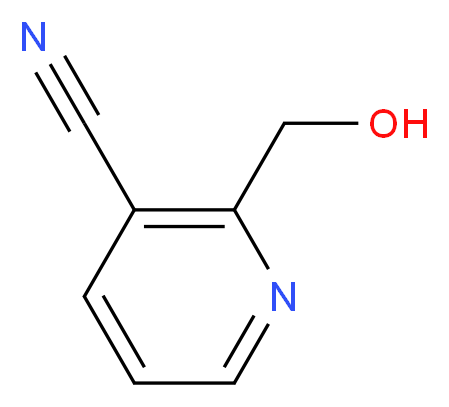 2-(hydroxymethyl)pyridine-3-carbonitrile_分子结构_CAS_182054-69-9