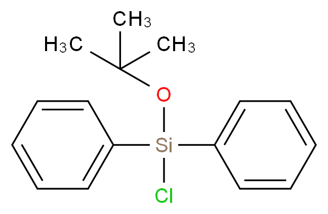 叔丁氧基氯二苯基硅烷_分子结构_CAS_17922-24-6)