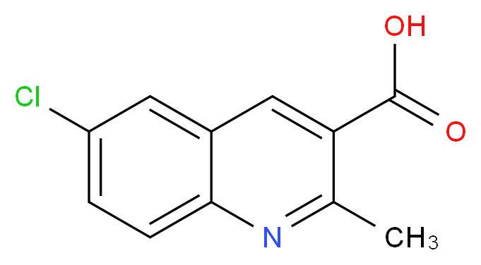 6-chloro-2-methylquinoline-3-carboxylic acid_分子结构_CAS_92513-40-1