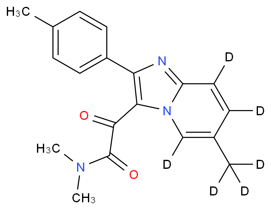 2-Keto Zolpidem-d6_分子结构_CAS_)