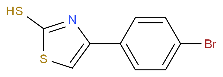 4-(4-bromophenyl)-1,3-thiazole-2-thiol_分子结构_CAS_2103-95-9