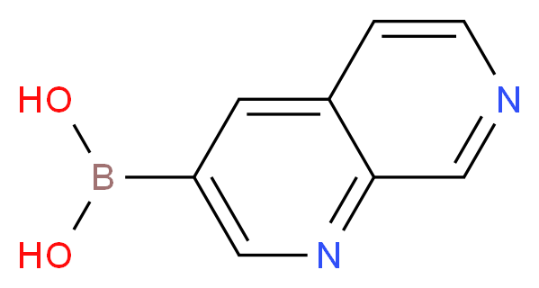 1,7-NAPHTHYRIDINE-3-BORONIC ACID_分子结构_CAS_)